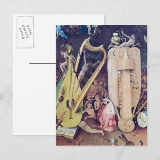 Der Garten der Irdischen Freuden Postkarte (Vorne/Hinten)