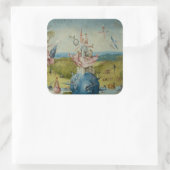 Der Garten der irdischen Freuden Quadratischer Aufkleber (Tasche)