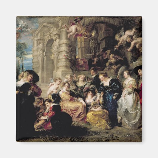 Der Garten der Liebe, c.1630-32 Magnet (Vorne)