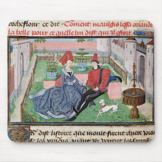 Der Garten der Liebe Mousepad (Vorne)
