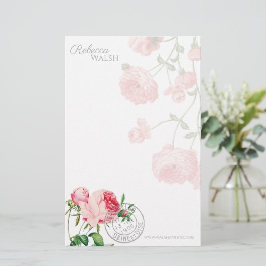 Der Garten der Rose Briefpapier (Stehend Vorderseite)