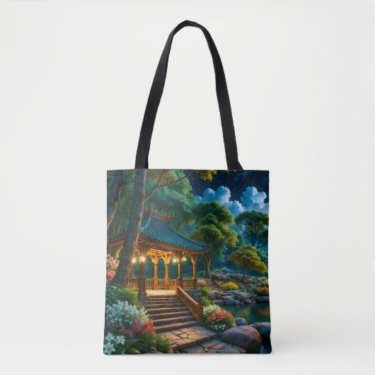 Der Garten der ruhigen Nacht Tasche (Vorderseite)