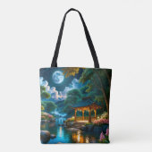 Der Garten der ruhigen Nacht Tasche (Rückseite)