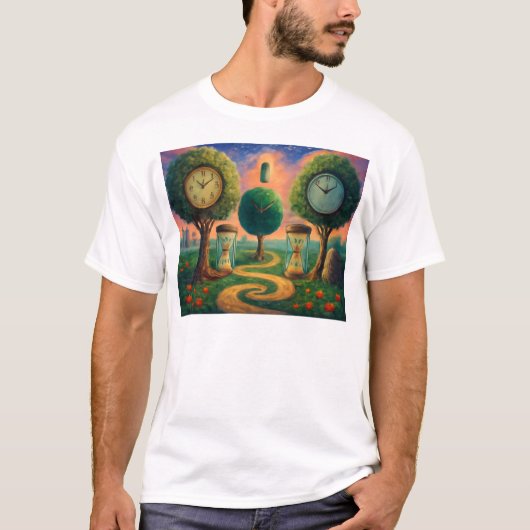 Der Garten der Time Fantasy Kunst T-Shirt (Vorderseite)