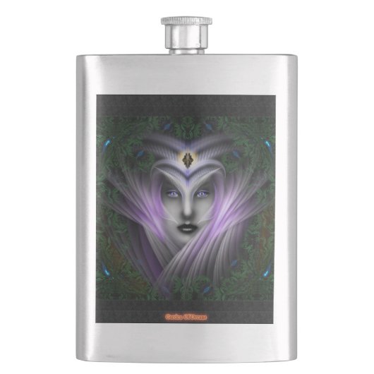 Der Garten der Träume 8oz Stahlflasche Flachmann (Vorderseite)
