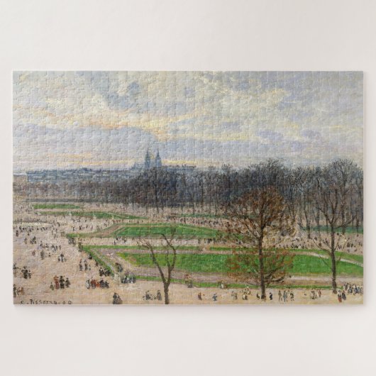 Der Garten der Tuilerien am Winternachmittag Puzzle (Horizontal)