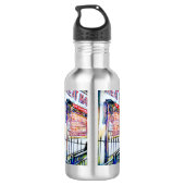 Der Garten der Weisheit im Ostdorf Edelstahlflasche (Rückseite)