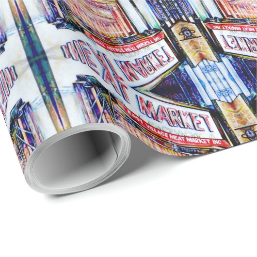 Der Garten der Weisheit im Ostdorf Geschenkpapier (Rolleneckpunkt)