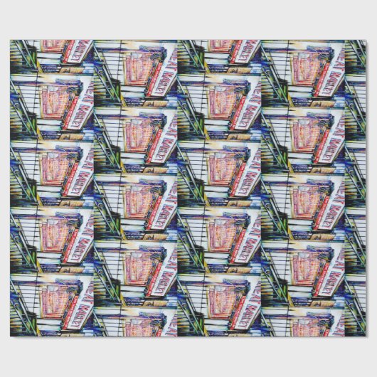 Der Garten der Weisheit im Ostdorf Geschenkpapier (Flach)