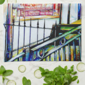 Der Garten der Weisheit im Ostdorf Geschirrtuch (Gefaltet)