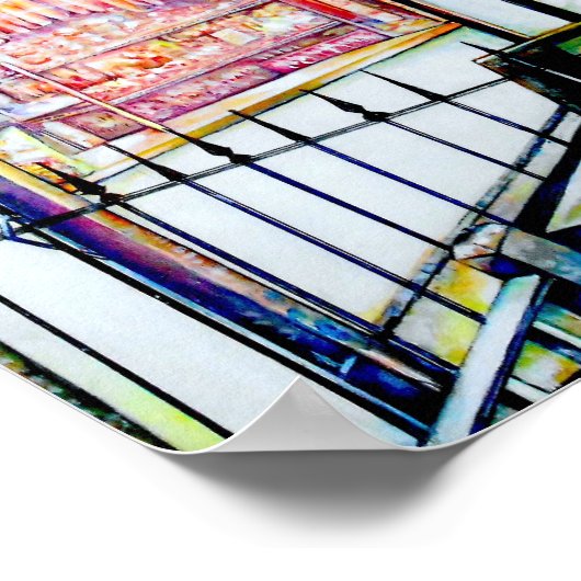 Der Garten der Weisheit im Ostdorf Poster (Ecke)