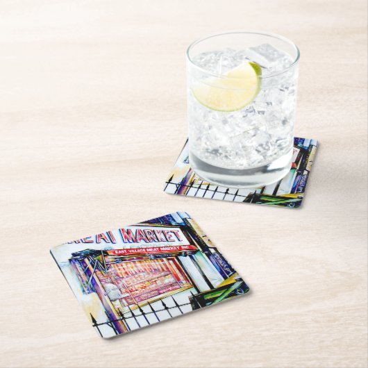 Der Garten der Weisheit im Ostdorf Rechteckiger Pappuntersetzer (Vor Ort)