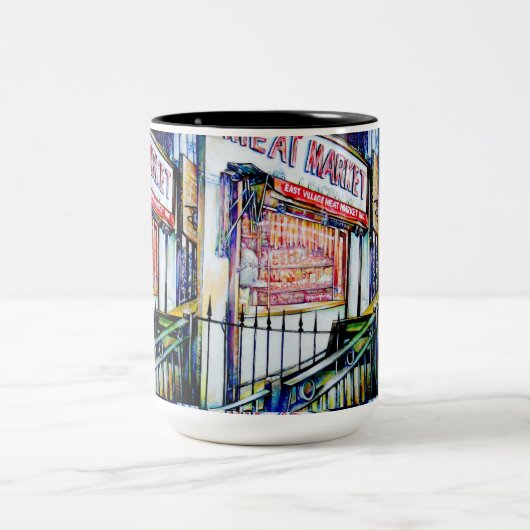 Der Garten der Weisheit im Ostdorf Zweifarbige Tasse (Mittel)