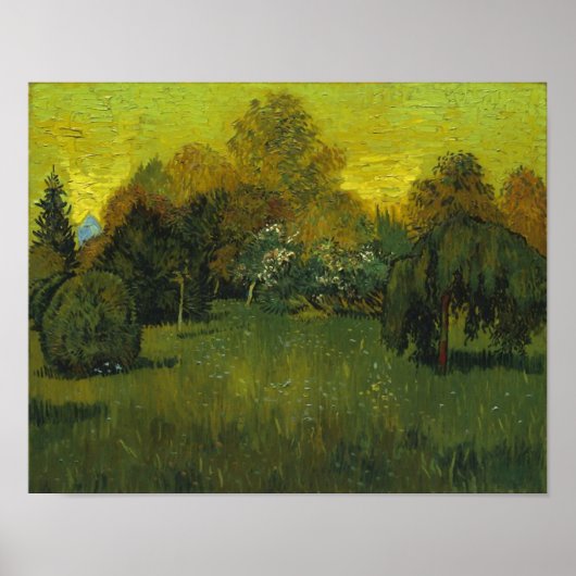 Der Garten des Dichters Van Gogh Poster (Vorne)
