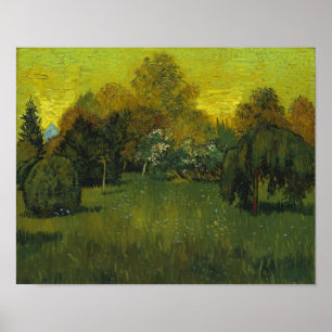 Der Garten des Dichters Van Gogh Poster