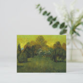 Der Garten des Dichters Van Gogh Postkarte (Stehend Vorderseite)