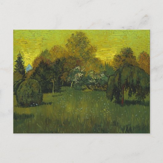 Der Garten des Dichters Van Gogh Postkarte (Vorderseite)