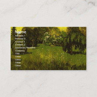 Der Garten des Dichters Van Gogh Visitenkarte