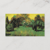 Der Garten des Dichters, Vincent van Gogh. Visitenkarte (Rückseite)