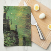 Der Garten des Dichters von Vincent van Gogh Geschirrtuch (Viertel Falte)
