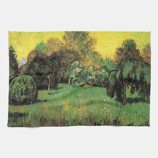 Der Garten des Dichters von Vincent van Gogh Geschirrtuch (Horizontal)
