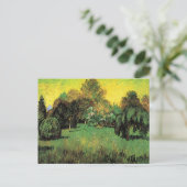 Der Garten des Dichters von Vincent van Gogh Postkarte (Stehend Vorderseite)