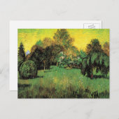 Der Garten des Dichters von Vincent van Gogh Postkarte (Vorne/Hinten)