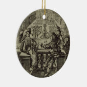 Der Garten des französischen Adels, c.1640 Keramikornament (Rechts)