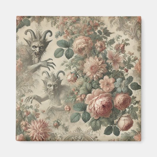 Der Garten des Goatmans - Gotisches Folklore-Desig Magnet (Vorne)