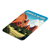 Der Garten des Gods Colorado Magnet (Linke Seite)