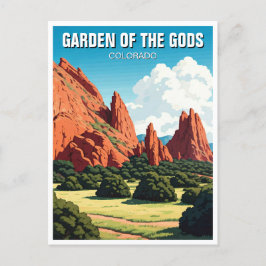 Der Garten des Gods Colorado Postkarte