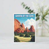 Der Garten des Gods Colorado Postkarte (Stehend Vorderseite)
