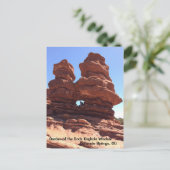 Der Garten des Gods Colorado Ringen Postkarte (Stehend Vorderseite)