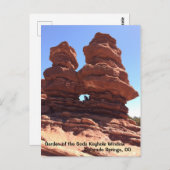 Der Garten des Gods Colorado Ringen Postkarte (Vorne/Hinten)