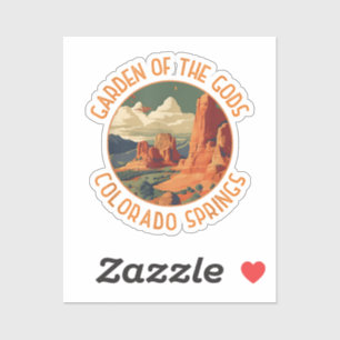 Der Garten des Gods Colorado Springs beängstigende Aufkleber