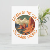 Der Garten des Gods Colorado Springs beängstigende Einladung (Stehend Vorderseite)