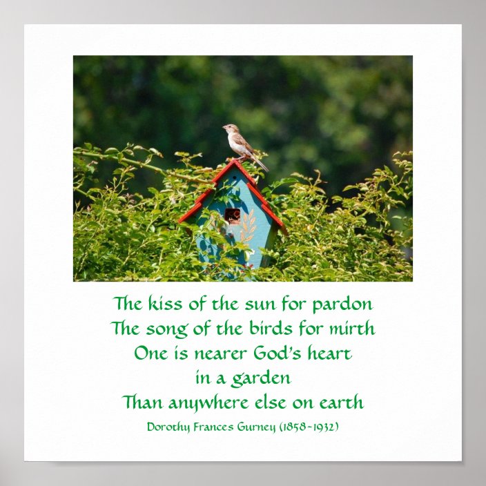 Der Garten des Gottes (Gedicht) Plakat/Druck Poster