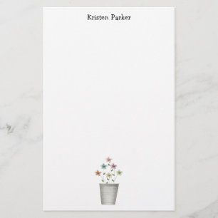 Der Garten des Gramms · Blumen im Eimer Briefpapier