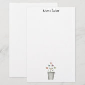 Der Garten des Gramms · Blumen im Eimer Briefpapier (Vorne/Hinten)