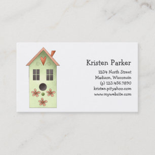 Der Garten des Gramms · Grüner Birdhouse Visitenkarte