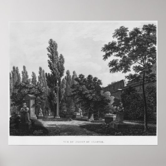 Der Garten des Klosters, Museo des Monuments Poster (Vorne)