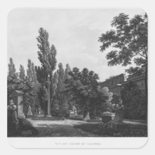 Der Garten des Klosters, Museo des Monuments Quadratischer Aufkleber