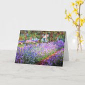 Der Garten des Künstlers bei Giverny, Claude Monet Karte (Gelbe Blume)