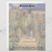 Der Garten des Künstlers bei Vetheuil durch Claude Briefkopf (Vorne/Hinten)