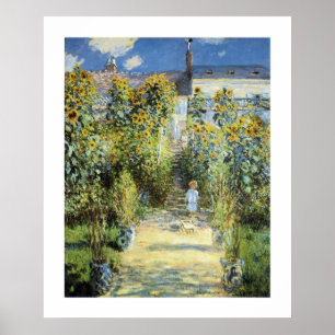 Der Garten des Künstlers bei Vetheuil Poster