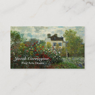 Der Garten des Künstlers in Argenteuil 1873 Visitenkarte