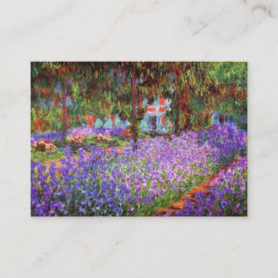 Der Garten des Künstlers in Giverny von Monet Chub Visitenkarte