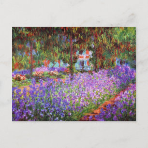 Der Garten des Künstlers in Giverny von Monet Postkarte