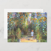 Der Garten des Künstlers in Vetheuil - Claude Mone Postkarte (Vorne/Hinten)
