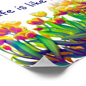 Der Garten des Lebens Inspiration Print Poster (Ecke)